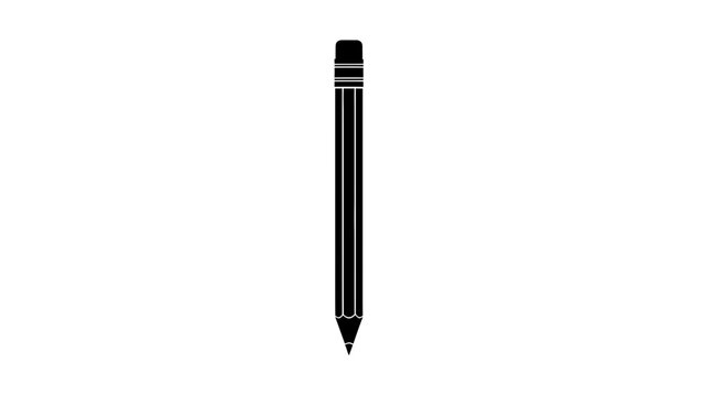 Black Pencil Writing Instrument Office Supply.