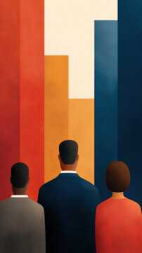 Market tech layoffs impact worker business employment economy market tech layoffs impact worker business employment economy abstract illustration