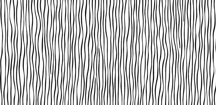 Close Up Flat Lay Top Down Full Frame Black White Pencil Drawing Short Hand Drawn Vertical Lines Wavy