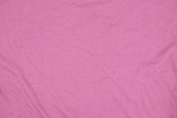 Fototapeta premium Abstract fabric background, Pink fabric cloth background, texture of crumpled Pink fabric background