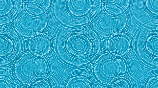 Seamless Blue Water Ripple Texture Background &ndash; Clear Clean H2O Surface Top View