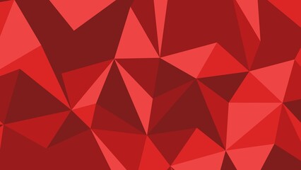 Fototapeta premium Geometric Red Abstract Triangles Pattern