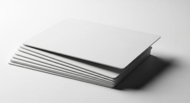 Stack of blank white business cards on plain background blank cards white cards stack of cards paper