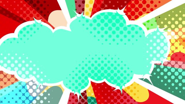Vibrant Comic Book Style Action Frame 4K