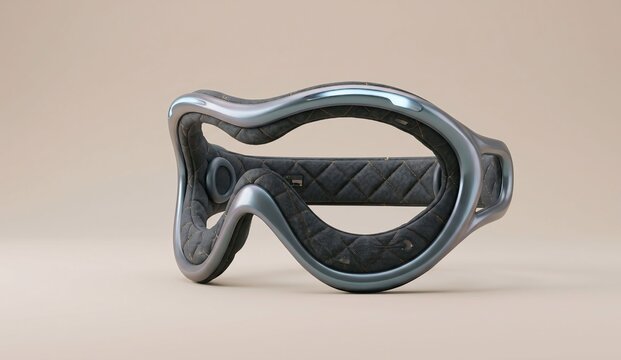 3D Render of Sculptural High-Tech Sleep Mask with Smart Fabric