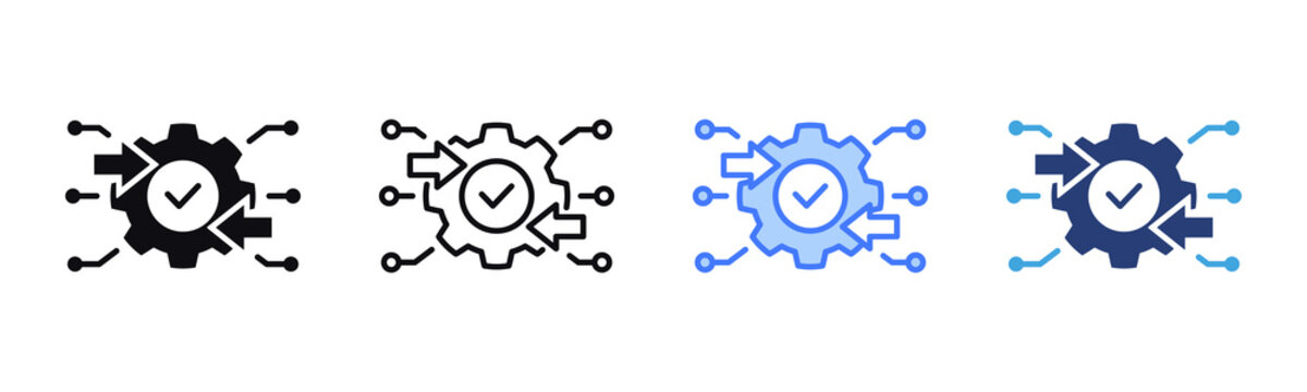 Automation icon sheet multiple style collection