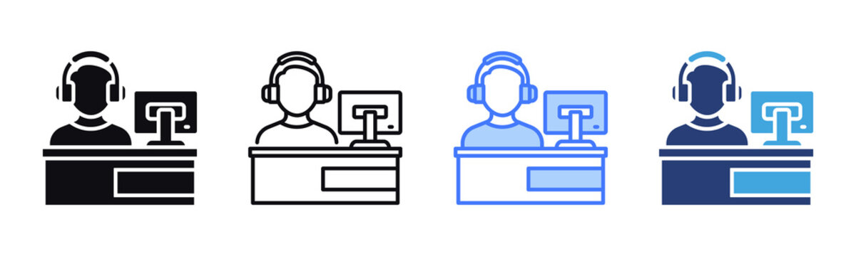 Service Desk icon sheet multiple style collection
