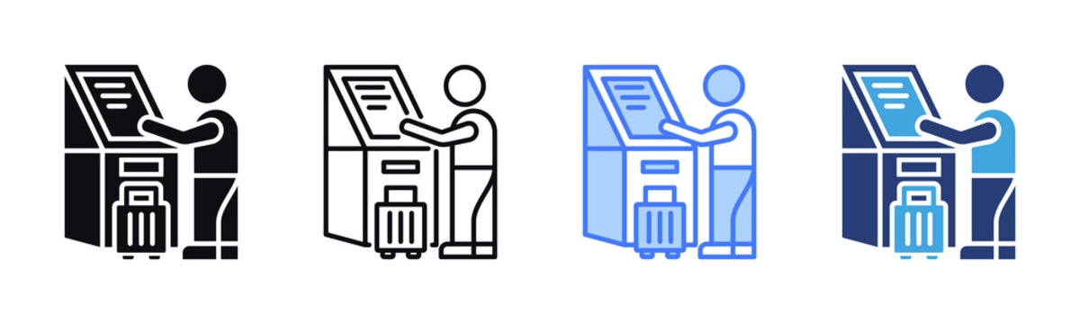 Check In icon sheet multiple style collection