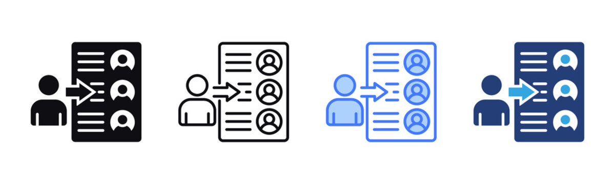 Delegation icon sheet multiple style collection