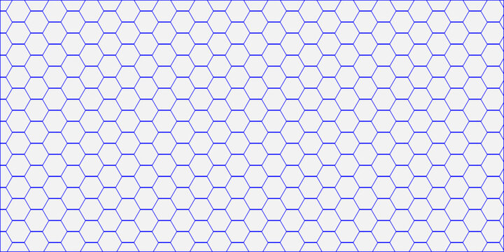 Light blue honeycomb geometric pattern with hexagonal outlines forming a seamless abstract background ideal for modern decorative and design projects