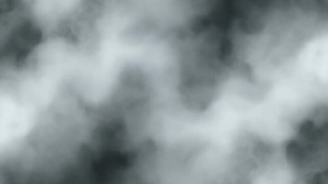 Monochrome cloudy texture background. Seamless gray cloud pattern. Static motionless video clip with cloudy design elements. Ideal for backgrounds and textures