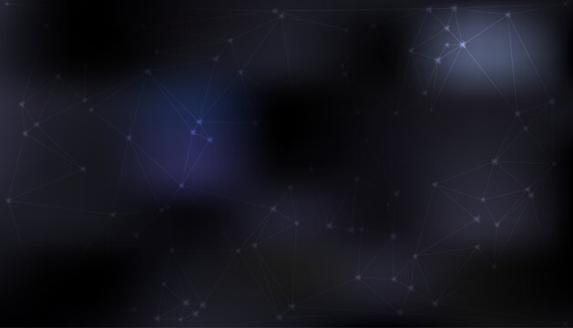 Dark Digital Network Grid Texture. Abstract Cyber Connection Background