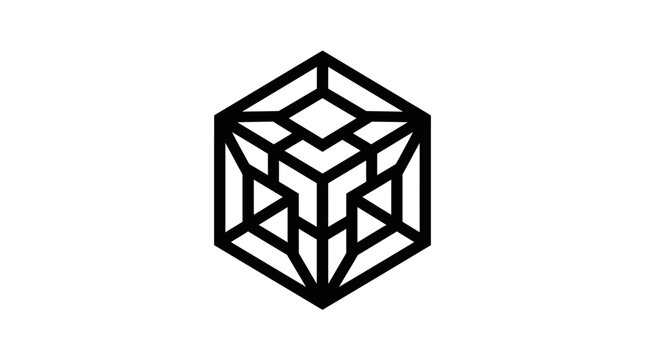 Geometric Shape Design Element Icon.