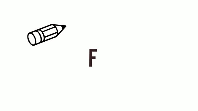 A pencil draws numbers sequentially on a white background. The process shows the creation of digits.