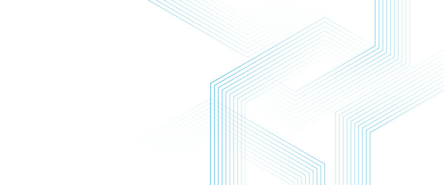 Vector modern triangle line and hexagon pattern wave line technology concept geometric striped png background