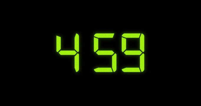 5am Alarm Green Digital Blink