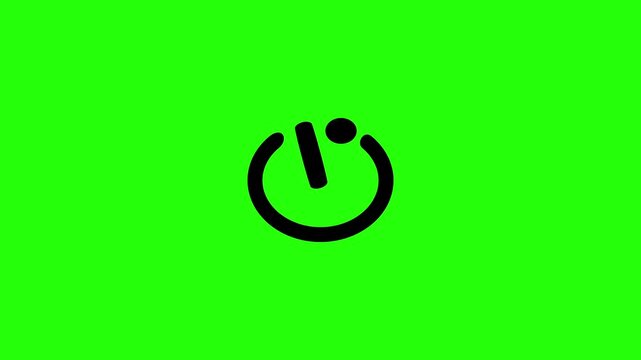 Creative 4K horizontal motion asset containing a camera self timer clock countdown indicator symbol bouncing dynamically. Unique energetic popup graphic for delay shutter exposure trigger interval set