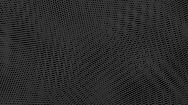 Looping black and gray abstract textured stop motion on transparent background