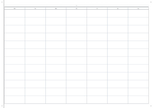 Blank Cornell note-taking template with grid layout for study  