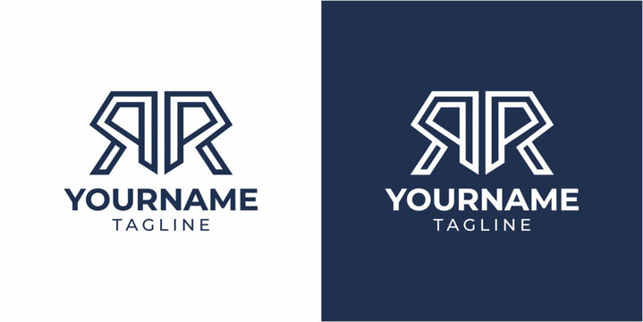 Letter AR logo design template.