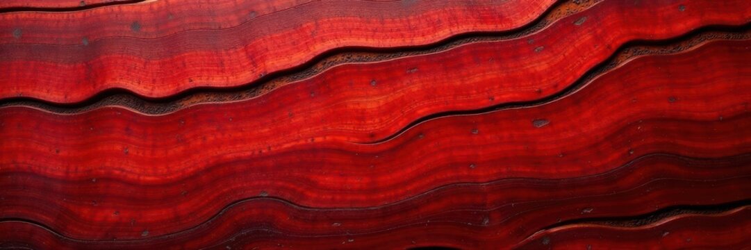 Intricate tiger stripe grain in rich red padauk , background, art, craft
