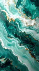 Emerald Gold Abstract. (1)