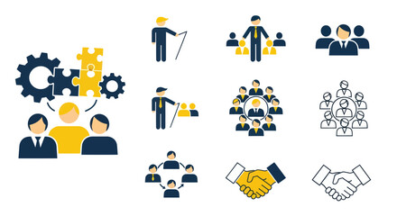 Fototapeta premium Business people shaking hands agreement.