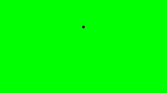 Request approved animation with a checkmark icon on a green screen chroma key background