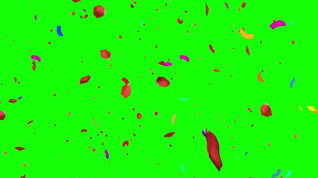 Microscopic Virus Particle Spreading on Green Fluorescent Background with Glowing Effect