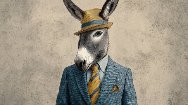 portrait of a donkey
