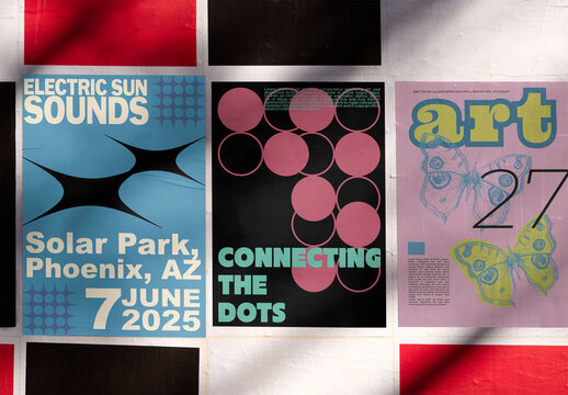 Mockup of Urban Posters 
