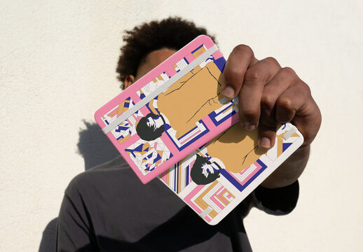 Front and back notebook Cover Mockup