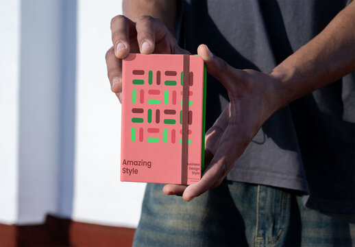 Mockup of Blank Notebook