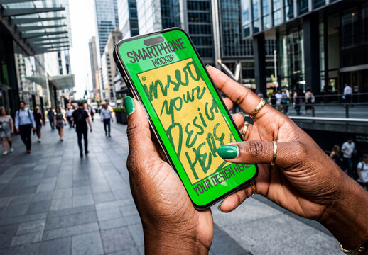 AI Smartphone Screen Mockup
