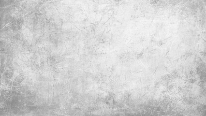 Fototapeta premium Gray concrete wall texture with scratches, scuffs, and uneven patches creating worn weathered industrial background surface design