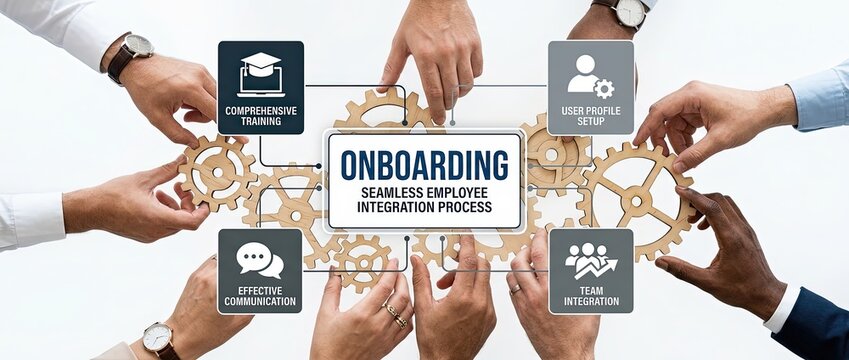 Onboarding strategies for seamless employee integration process business environment training and teamwork insights collaborative viewpoint
