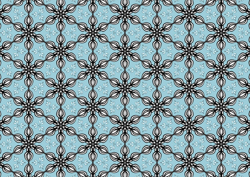 Vintage Ornamental Seamless Damask Pattern