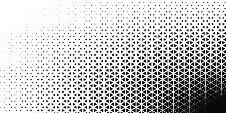 Abstract Geometric Triangles Pattern. Hipster Fashion Design Print Triangle Pattern. Halftone Effect Background. Black and White Arrows Pointing Left and Right. eps 10