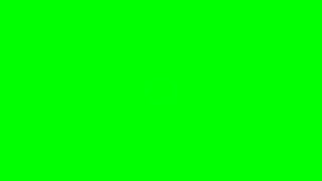 Blue download button icon concept on a green screen background for interface design