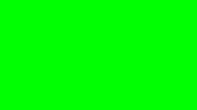 Submit button animation with a glowing teal effect isolated on a green screen chroma.