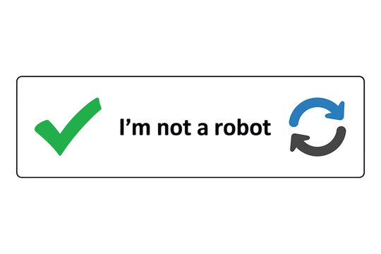 captcha verification button flat icon checkmark arrow