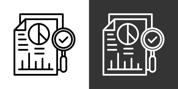 Data Validation Black And White Multiple Style Icon Set Collection Pack Vector Illustration 
