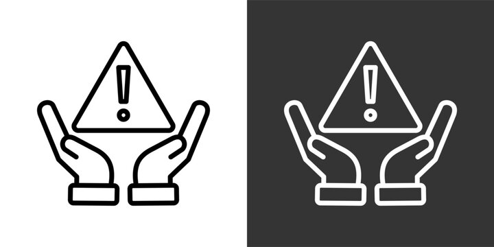 Error Handling Black And White Multiple Style Icon Set Collection Pack Vector Illustration 