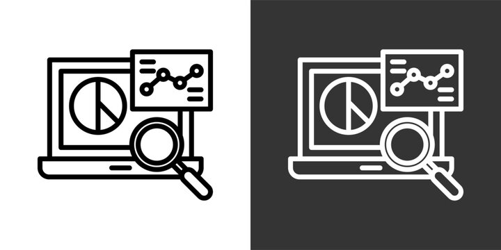 Predictive Analytics Black And White Multiple Style Icon Set Collection Pack Vector Illustration 