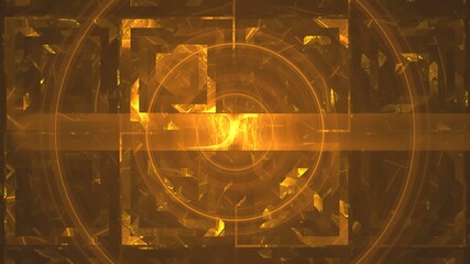 Illustration created as a 3D render without generative AI, quantum energy sphere abstract fractal background © BetiBup33