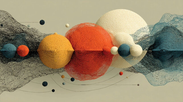 Trade-off visualization - Abstract balancing forms, conceptual compromise mapping, visual energy alignment, layered composition, minimalistic representation, expressive symbolic decision dynamics.