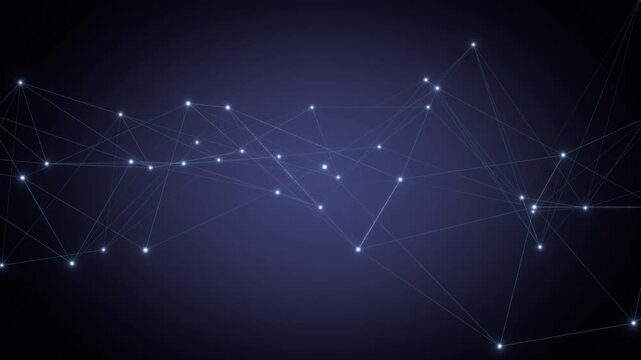 Abstract Morphing Triangular Grid Shape - Modern Technology Background