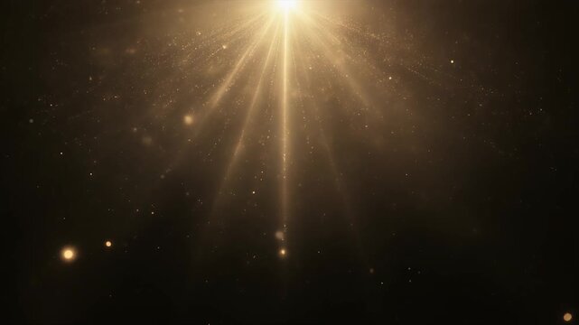 Soft cinematic luminescence across drifting cosmic haze gentle highlight particles floating gracefully