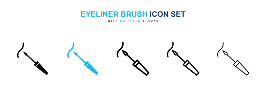 Eyeliner brush icon