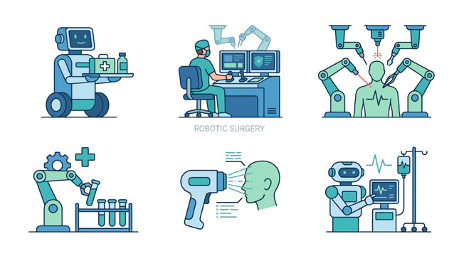 Robotic Healthcare Technology: Surgery, Medicine Delivery, Diagnostics, and Labs